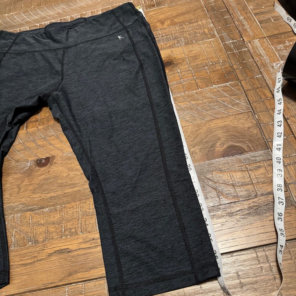 DanSkin Now Leggings Large 12-14 Workout Pants Exercise Dark Gray Gym Gear - Picture 4 of 7
